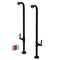 Aqua Vintage AE810S0DKL Freestanding Tub Supply Line, Matte Black AE810S0DKL - alternate 1